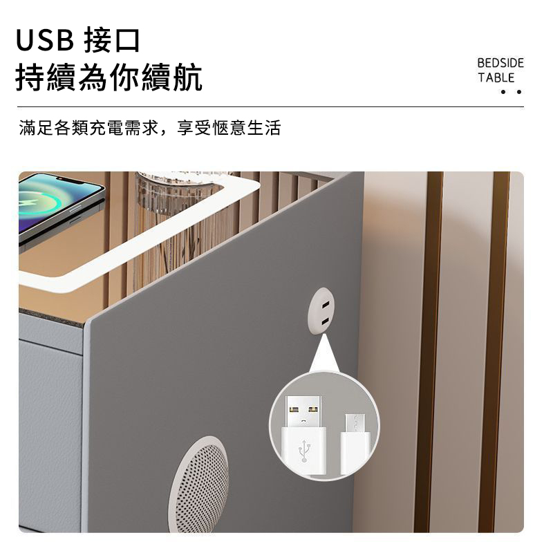懶人必備!!智慧床頭櫃:多功能設計,滿足多種需求,三色燈控+無線充電+藍牙音箱+指紋鎖! 懶人必備!!智慧床頭櫃:多功能設計,滿足多種需求,三色燈控+無線充電+藍牙音箱+指紋鎖!