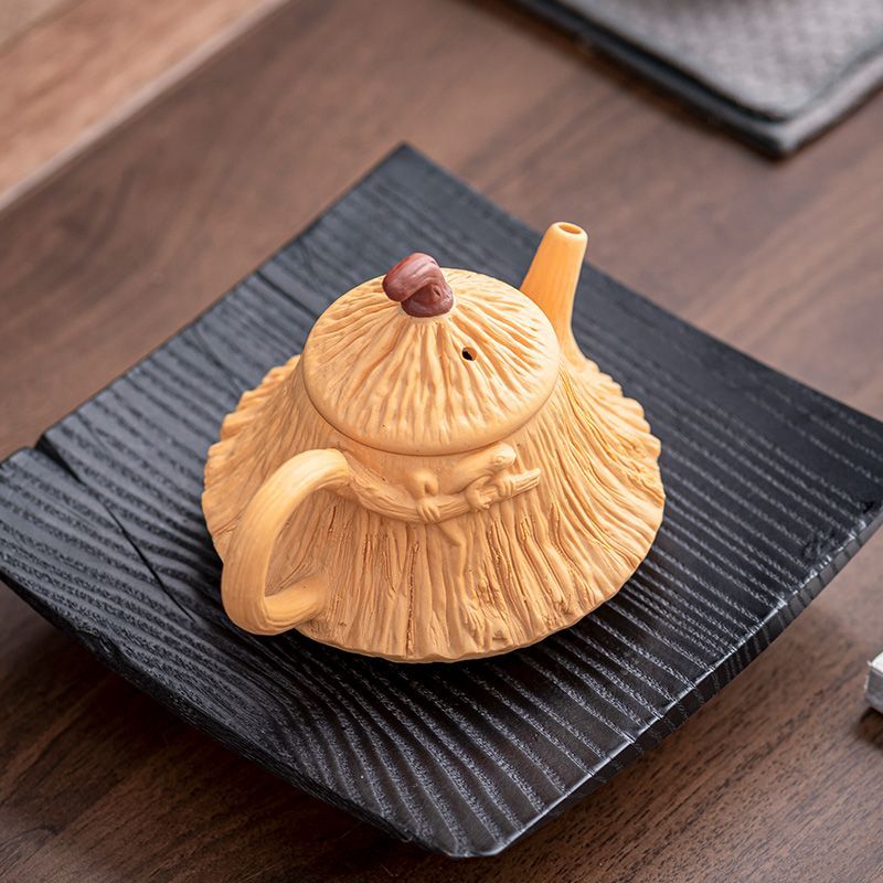 原礦陳腐老料|紫砂黃金段泥蓮蓬壺 • 珍貴窖藏本山綠,大師全手工匠心而製▸禪意復古,泡茶更香醇 原礦陳腐老料|紫砂黃金段泥蓮蓬壺 • 珍貴窖藏本山綠,大師全手工匠心而製▸禪意復古,泡茶更香醇